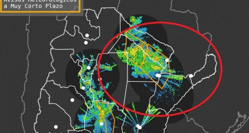 Alertas por fuertes tormentas en gran parte del Chaco y Formosa