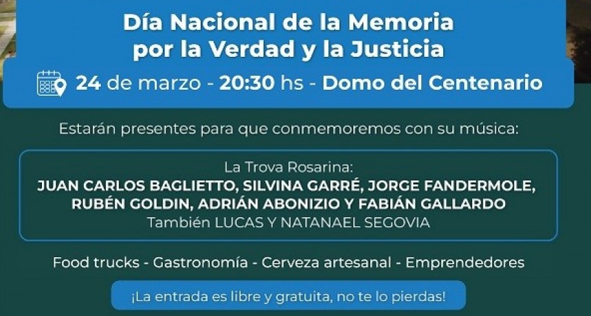 La Trova Rosarina en el Festival por la Memoria en Resistencia