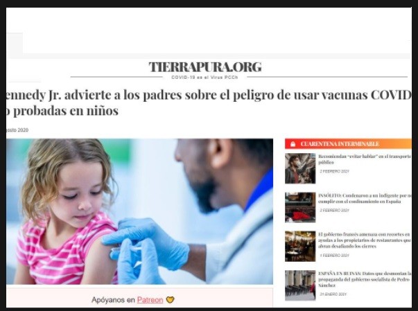 TierraPura difundió desinformaciones y teorías conspirativas pagando  US$ 1.500 a Facebook