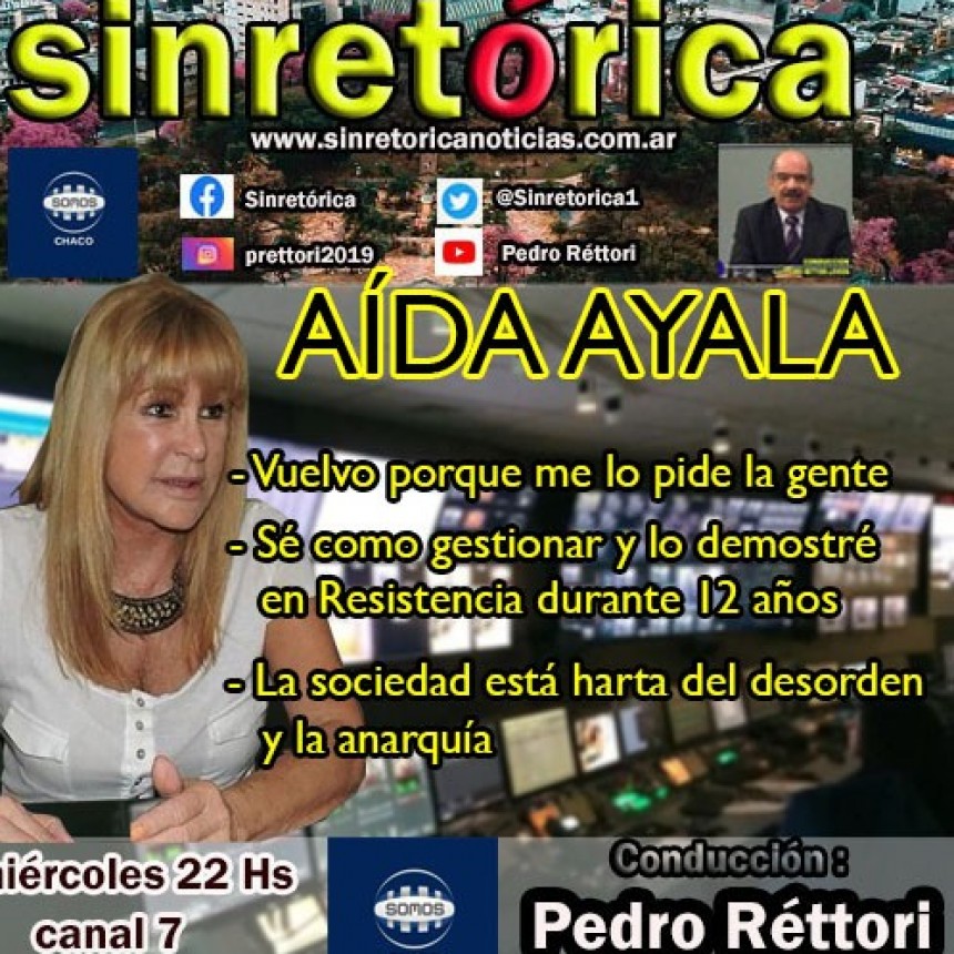 AÍDA AYALA EN SINRETÓRICA TV