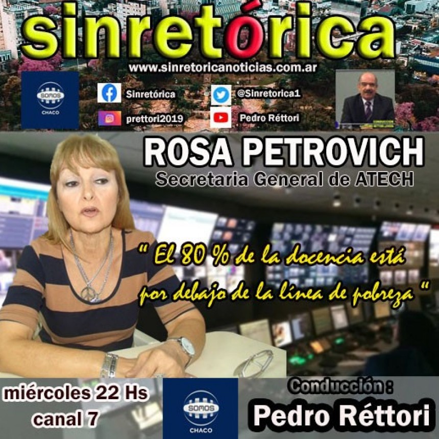 ROSA PETROVICH EN SINRETÓRICA TV