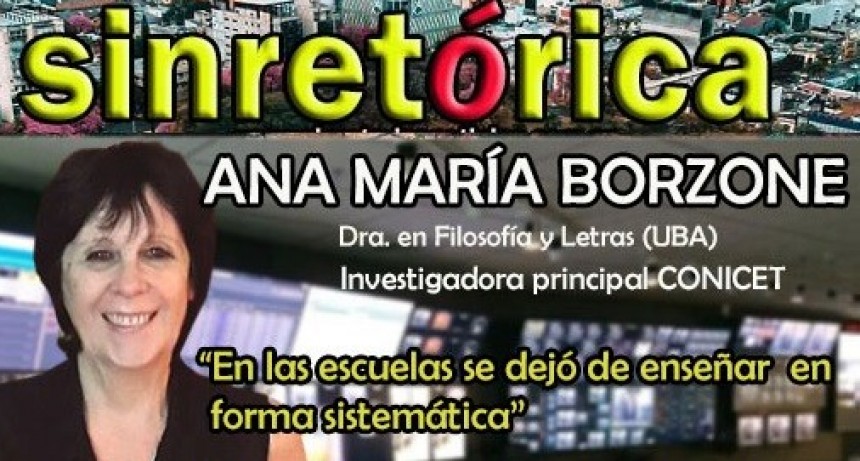 ANA MARÍA BORZONE EN SINRETÓRICA TV.