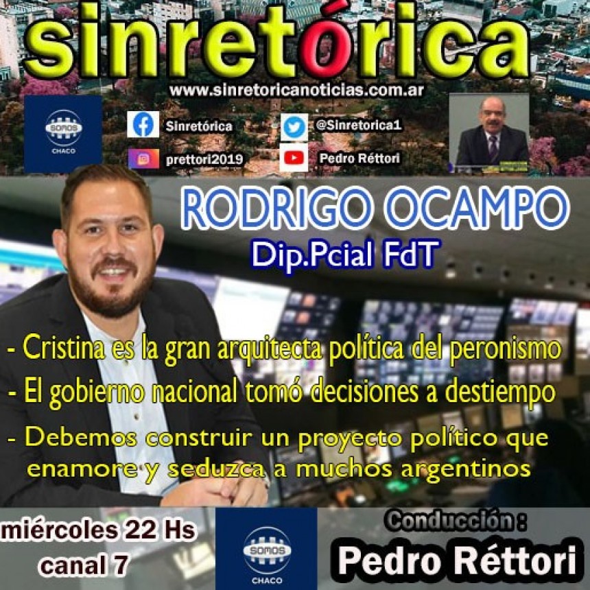 RODRIGO OCAMPO EN SINRETÓRICA TV.