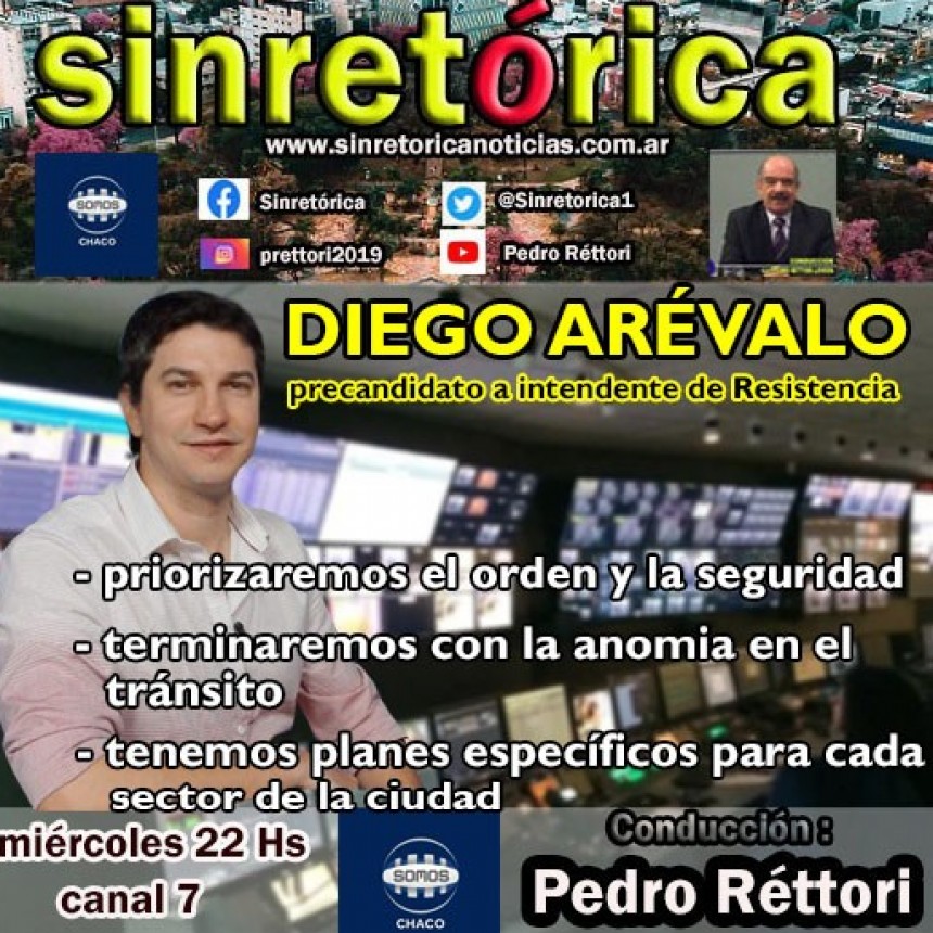 DIEGO ARÉVALO EN SINRETÓRICA TV