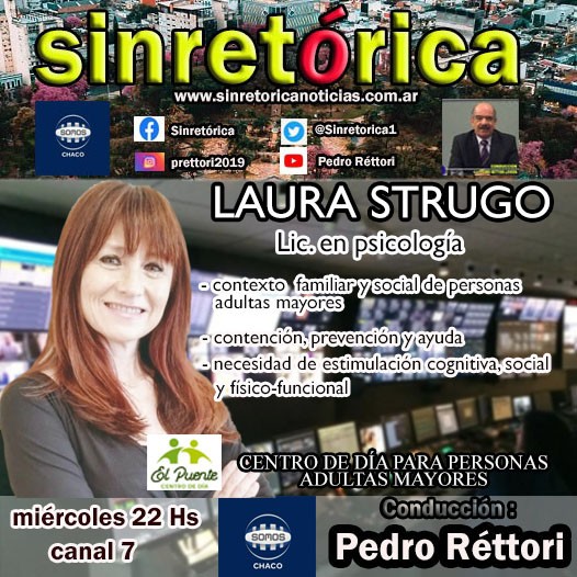 LAURA STRUGO EN SINRET RICA TV