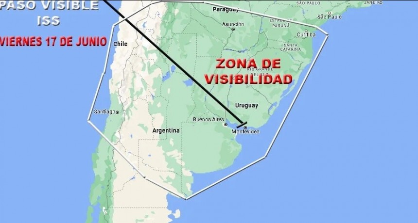 Este viernes 17 se podrá ver desde el Chaco la Estación Espacial Internacional