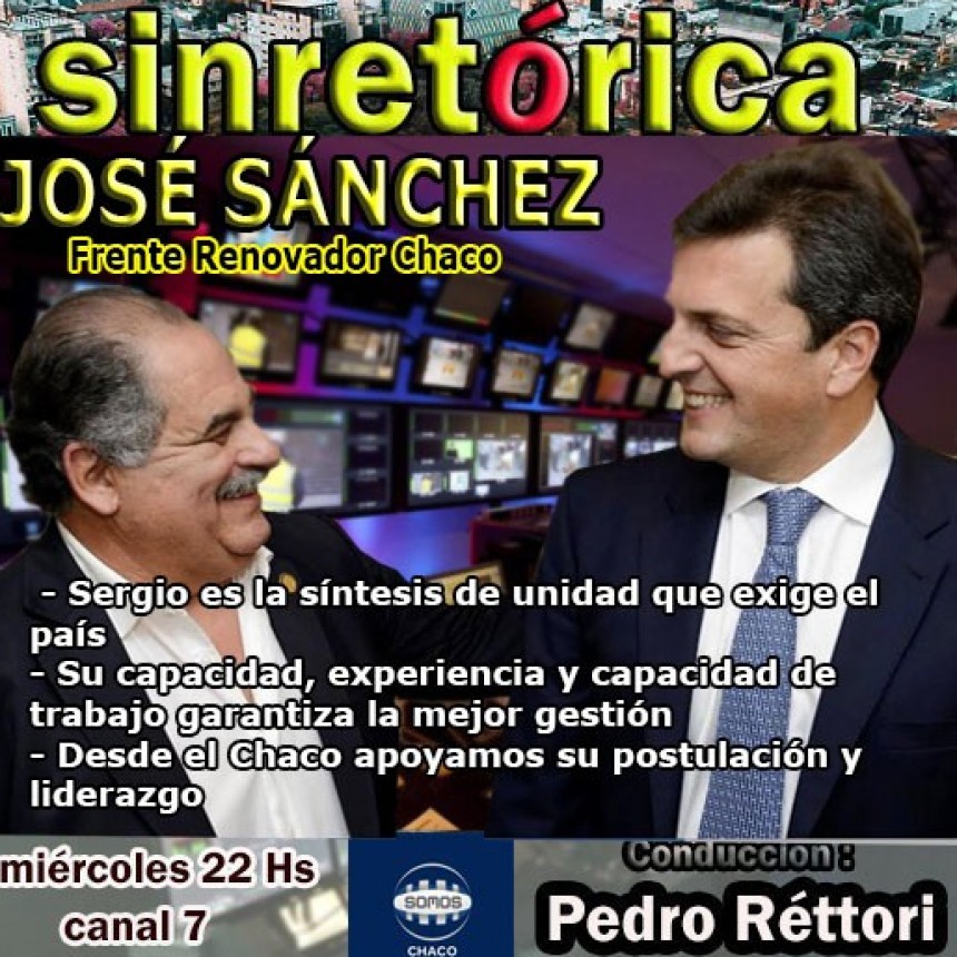 JOSÉ SÁNCHEZ EN SINRETÓRICA TV