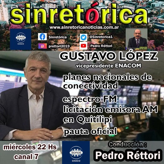 GUSTAVO LÓPEZ EN SINRETÓRICA TV.