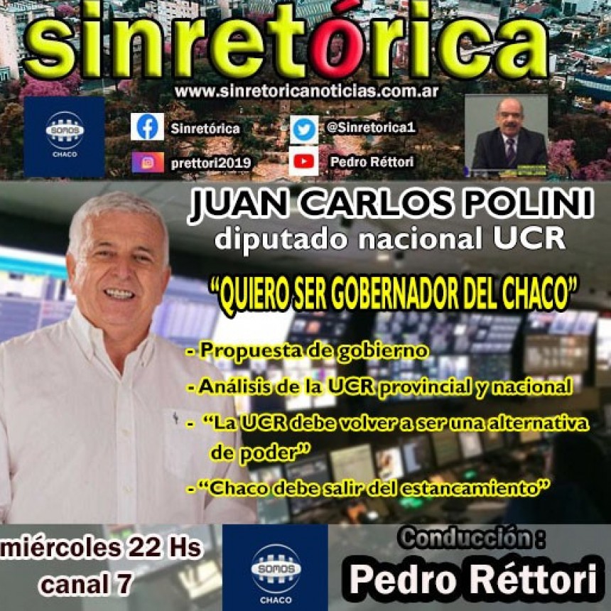 JUAN CARLOS POLINI EN SINRETÓRICA TV.