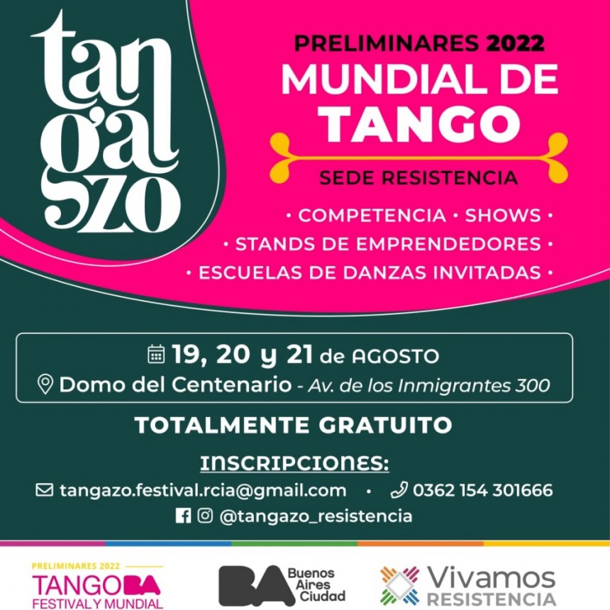 Certamen preliminar del mundial de tango en Resistencia