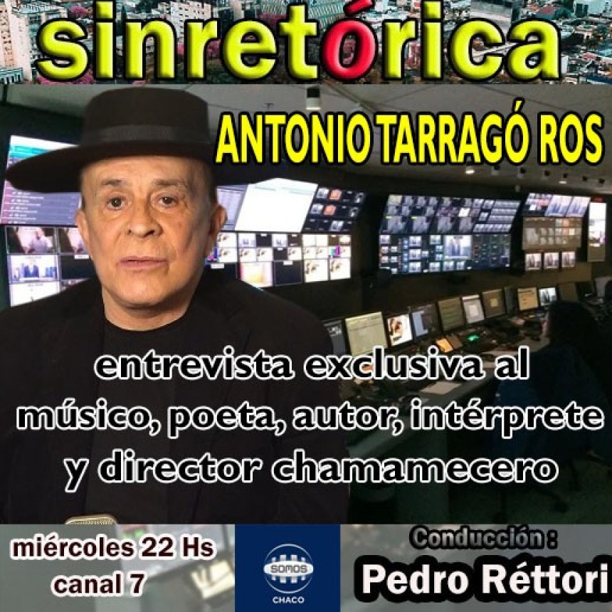 ANTONIO TARRAGÓ ROS EN SINRETÓRICA TV.