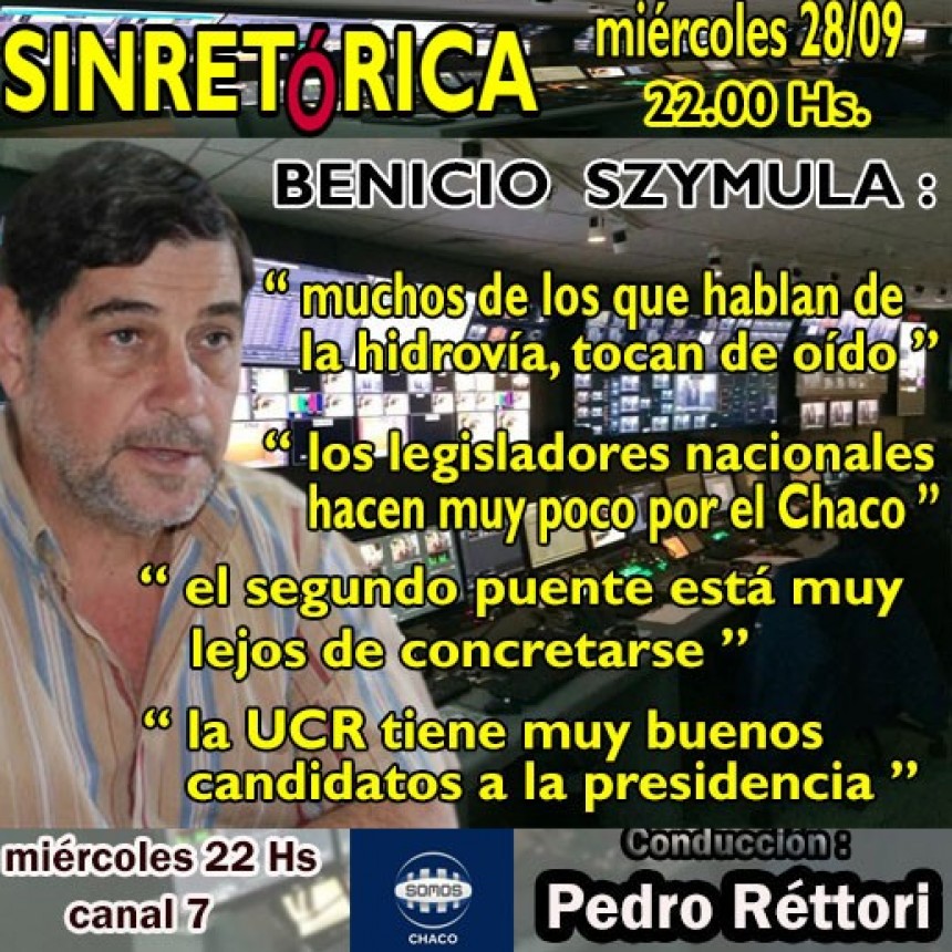 BENICIO SZYMULA EN SINRETÓRICA TV.